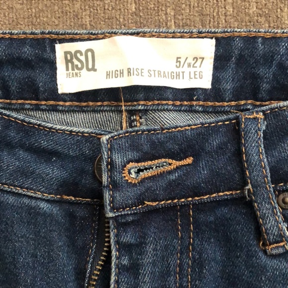 RSQ High Rise Straight Leg Jean - Picture 2 of 5